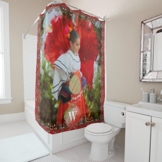 Rideaux De Douche Fleur Fiesta 2555 (En situation)