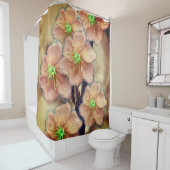 Rideaux De Douche Fleur graphique (En situation)