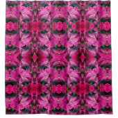 Rideaux De Douche Fleur Hibiscus rose Multiplié Abstrait (Devant)