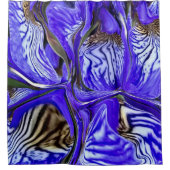 Rideaux De Douche Fleur Iris Violet (Devant)