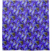 Rideaux De Douche Fleur Iris Violet / Esthétique / Carrelé / (Devant)