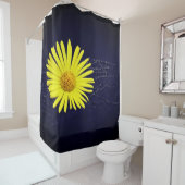 Rideaux De Douche Fleur jaune (En situation)