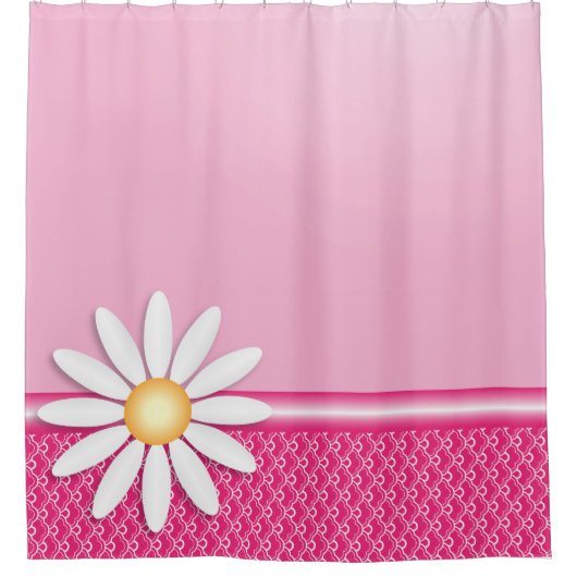 Rideaux De Douche Fleur marguerite (Devant)