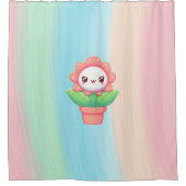Rideaux De Douche Fleur mignonne, capricieuse en pot (Devant)