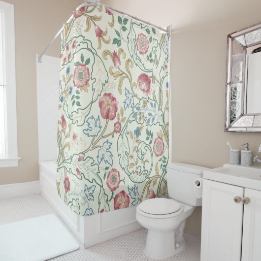 Rideaux De Douche Fleur, Motif Floral, William Morris (En situation)