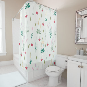 Rideaux De Douche Fleur Motif Printemps Floral