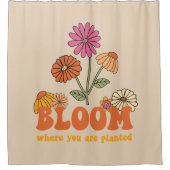Rideaux De Douche Fleur Où vous êtes planté (Devant)