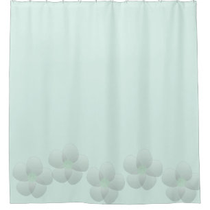Rideaux De Douche Fleur pure de menthe mignonne de pastel florale