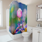 Rideaux De Douche Fleur rose - Beauté (En situation)