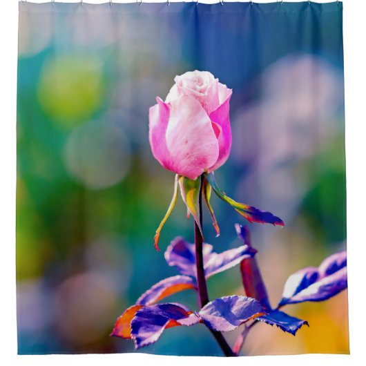 Rideaux De Douche Fleur rose - Beauté (Devant)