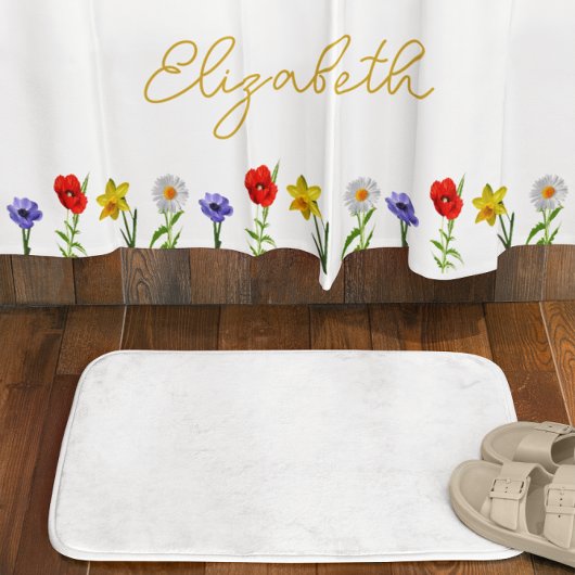 Rideaux De Douche Fleur sauvage