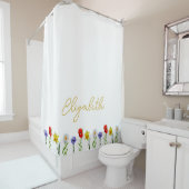 Rideaux De Douche Fleur sauvage (En situation)