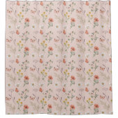 Rideaux De Douche Fleur sauvage rose pâle (Devant)