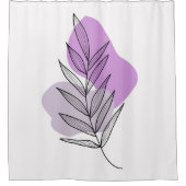 Rideaux De Douche Fleur violette de Boho (Devant)