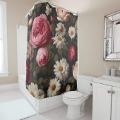 Rideaux De Douche Fleuris Vintage : (En situation)