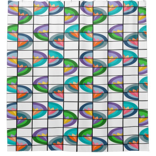 Rideaux De Douche Fleurs (Devant)