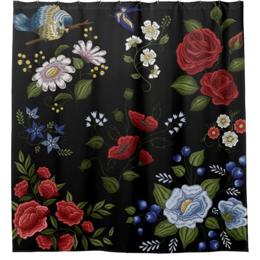 Rideaux De Douche Fleurs (Devant)