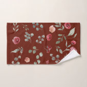 rideaux de douche fleurs (Serviette à main)