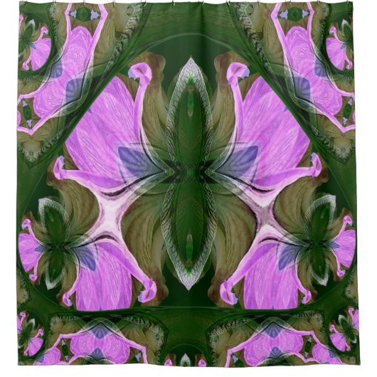 Rideaux De Douche Fleurs Aliens....... (Devant)