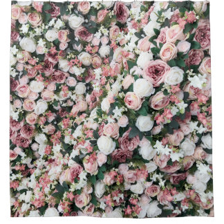 Rideaux De Douche Fleurs artificielles colorées : arrière - plan vib