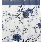 Rideaux De Douche Fleurs bleues (Devant)