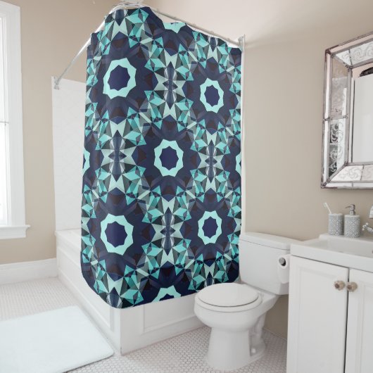 Rideaux De Douche Fleurs Bluez...... (En situation)