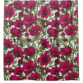 Rideaux De Douche Fleurs Cosmos roses (Devant)