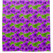 Rideaux De Douche Fleurs d'anémone violet vibrant (Devant)