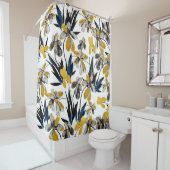 Rideaux De Douche Fleurs d'aquarelle : motif d'été vibrant. (En situation)