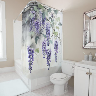 Rideaux De Douche Fleurs de bactéries Nature