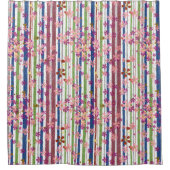 Rideaux De Douche Fleurs de bois (Devant)