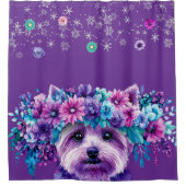 Rideaux De Douche Fleurs de chien (Devant)