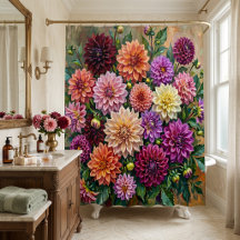 Fleurs de dahlia colorées