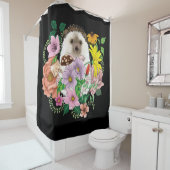 Rideaux De Douche Fleurs de hérisson mignonnes (En situation)