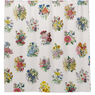 Rideaux De Douche Fleurs de jardin