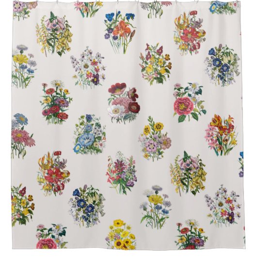 Rideaux De Douche Fleurs de jardin (Devant)