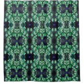Rideaux De Douche Fleurs de marguerite verte Motif Abstrait (Devant)