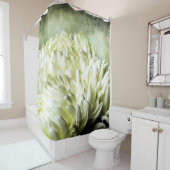 Rideaux De Douche Fleurs de pivoines blanches (En situation)