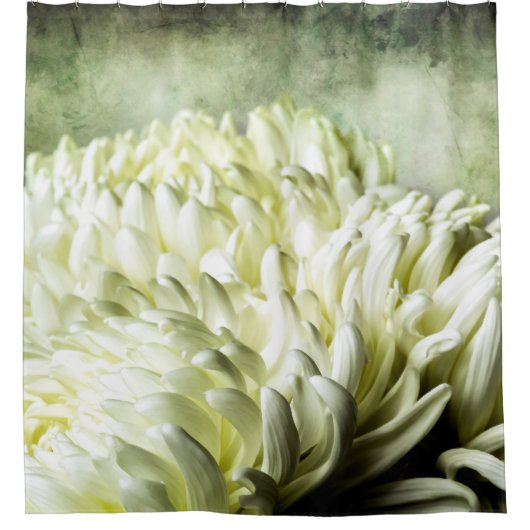 Rideaux De Douche Fleurs de pivoines blanches (Devant)