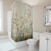 Rideaux De Douche fleurs de prairie ambre (En situation)
