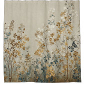 Rideaux De Douche fleurs de prairie ambre (Devant)