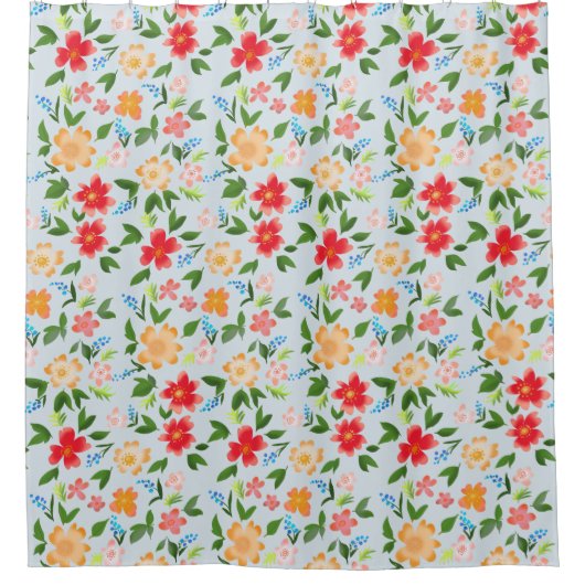 Rideaux De Douche Fleurs de printemps (Devant)