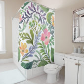 Rideaux De Douche Fleurs de printemps | Champs de fleurs (En situation)
