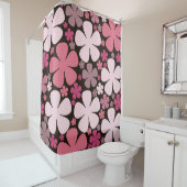 Rideaux De Douche Fleurs de printemps mignonnes motif (En situation)
