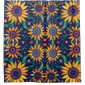 Rideaux De Douche Fleurs de soleil (Devant)