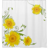 Rideaux De Douche Fleurs de soleil gaies (Devant)