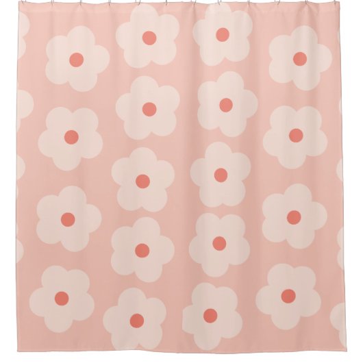 Rideaux De Douche Fleurs de teintes douces (Devant)