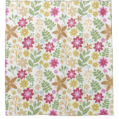 Rideaux De Douche Fleurs d'été florales modernes (Devant)