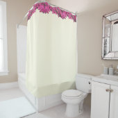 Rideaux De Douche Fleurs d'ivoire en fleurs tropicales (En situation)