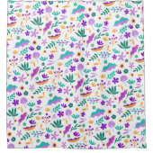 Rideaux De Douche Fleurs et Feuilles modernes mignons (Devant)